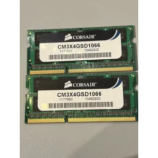 Corsair 4GB PC3-8500 DDR3-1066MHz non-ECC (2 stk)