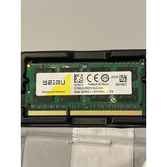 WEMU 8GB DDR3-1600mhz 1.5v
