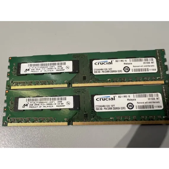 Crucial 4GB PC3-10600 240-Pin DIMM Kit