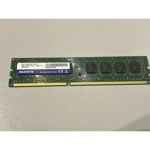 4GB (1x4GB) ADATA 12800U DDR3 Ram