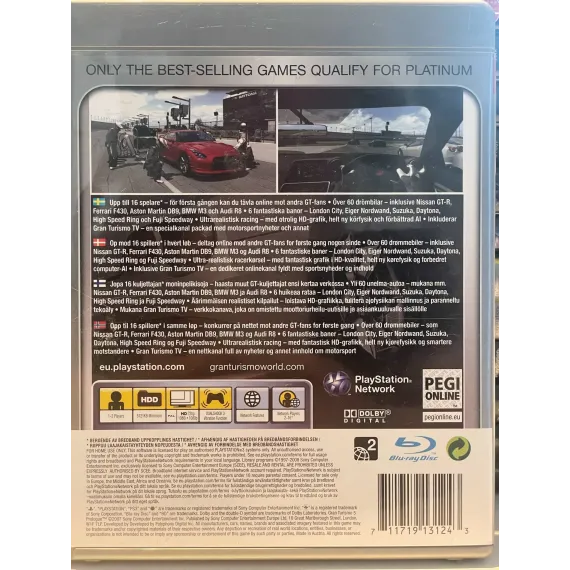 Gran turismo 5 Prologue platinum