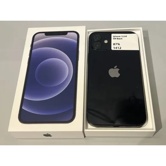 Iphone 12 - 64GB - Black - Grad B