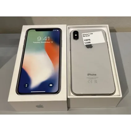 Iphone X - 256gb - Silver - Grad a