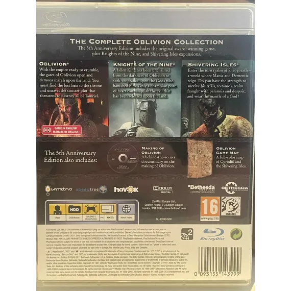Elder Scrolls IV: Oblivion [5th Anniversary Edition]