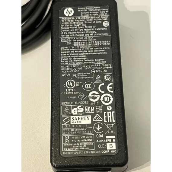 Brukt HP HSTNN-DA40 Strømadapter – 45W 19.5V 2.31A
