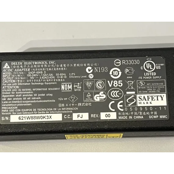 Delta Electronics SADP-65KB D 65W Strømforsyning