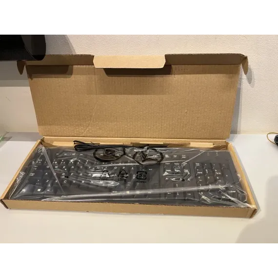 Ubrukt USB-tastatur KU-1516 med DE-layout (ny i eske)