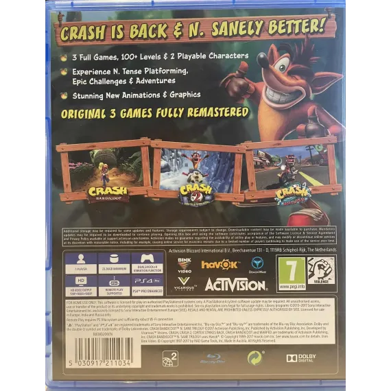 Crash Bandicoot N. Sane Trilogy