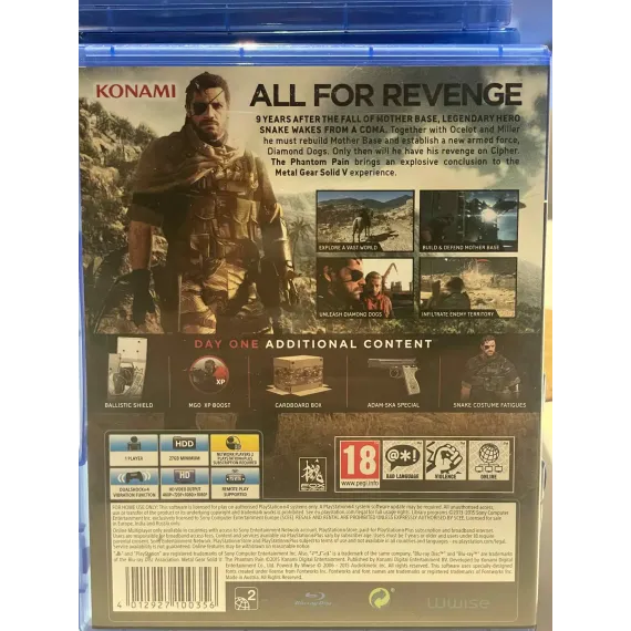 Metal Gear Solid V: The Phantom Pain [Day One Edition]