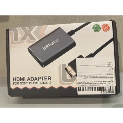 Bitfunx HDMI Adapter for PlayStation 2 – Ny, HDMI + USB-strøm
