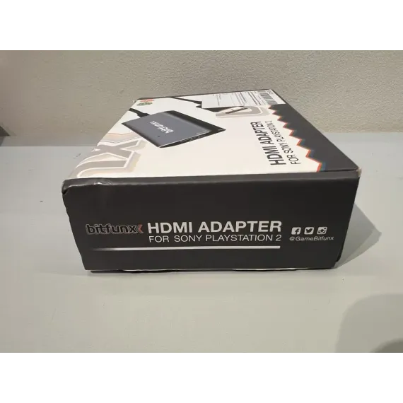 Bitfunx HDMI Adapter for PlayStation 2 – Ny, HDMI + USB-strøm