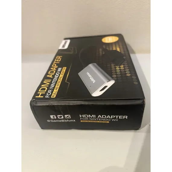 Bitfunx HDMI Adapter for Nintendo Wii – Full HD, Plug & Play (NY)