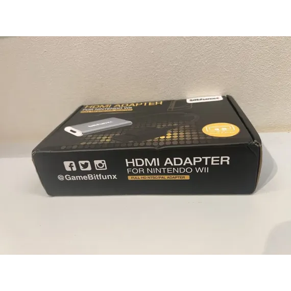 Bitfunx HDMI Adapter for Nintendo Wii – Full HD, Plug & Play (NY)