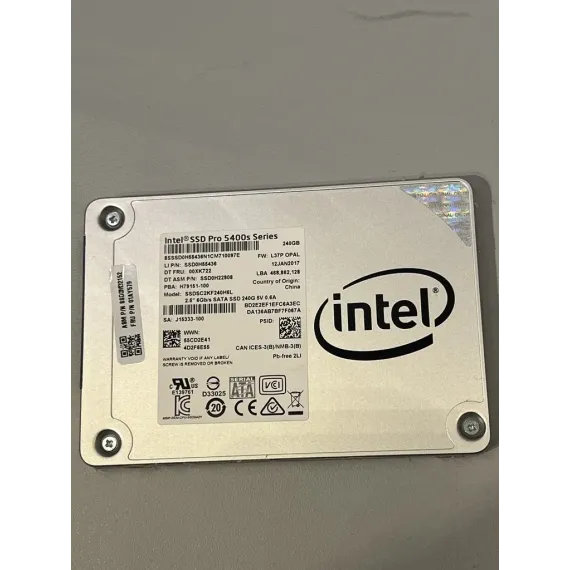 Intel SSD Pro 5400s Series 240GB 2.5" SATA (Brukt)