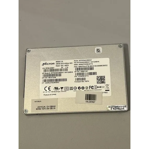 Brukt SSD – Micron M550 256GB SATA 2.5"