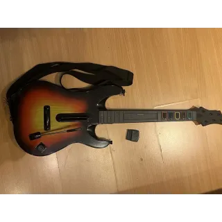 Guitar Hero ‘World Tour’ trådløs gitar PS2 med dongle & reim