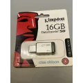Kingston DT50 16GB USB 3.1 Minnepenn (Ny i emballasje)