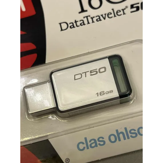 Kingston DT50 16GB USB 3.1 Minnepenn (Ny i emballasje)