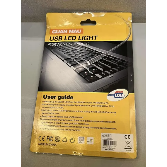USB LED-lampe – GUAN MAU, fleksibel arm
