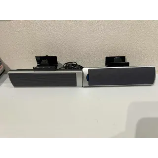 USB-drevne LCD-skjermhøyttalere med bordfeste