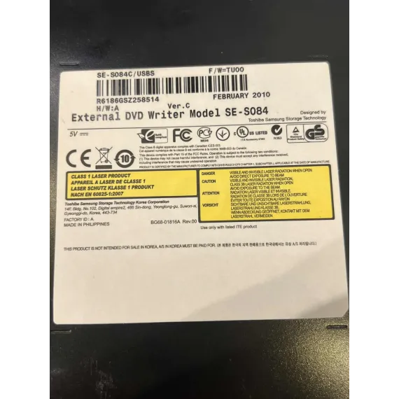 Samsung SE-S084 Ekstern DVD-brenner (USB)