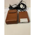 Prestigio 80GB Retro Mobil Harddisk med Kopifunksjon og Skinnetui