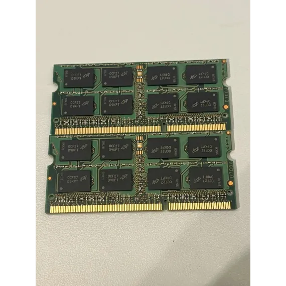 2 stk. Micron 2GB DDR3 SO-DIMM PC3-8500S – 1066MHz Laptopminne