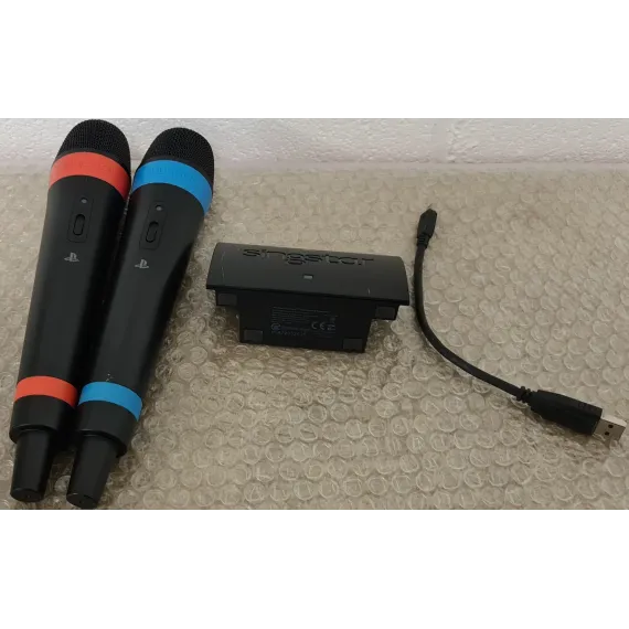 SingStar trådløse mikrofoner – komplett sett med mottaker