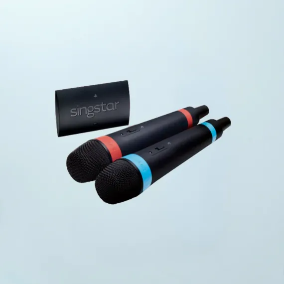 SingStar trådløse mikrofoner – komplett sett med mottaker