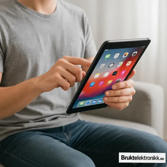 Apple iPad 7. gen 128GB – Grad A (Brukt, 90 %+ batteri) med S-Link veske