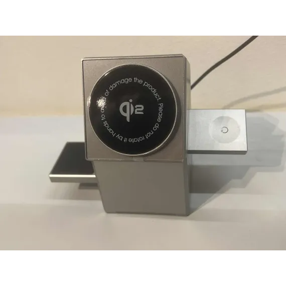 3-i-1 Qi2 Magnetisk Trådløs Lader med Auto-rotasjon – for Apple-enheter (NY)