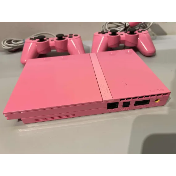 🎮 PlayStation 2 Slim – Rosa Limited Edition med rosa minnekort 🎮