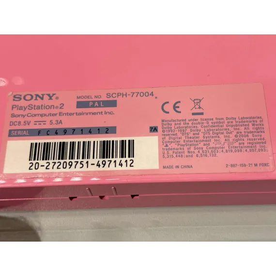 🎮 PlayStation 2 Slim – Rosa Limited Edition med rosa minnekort 🎮
