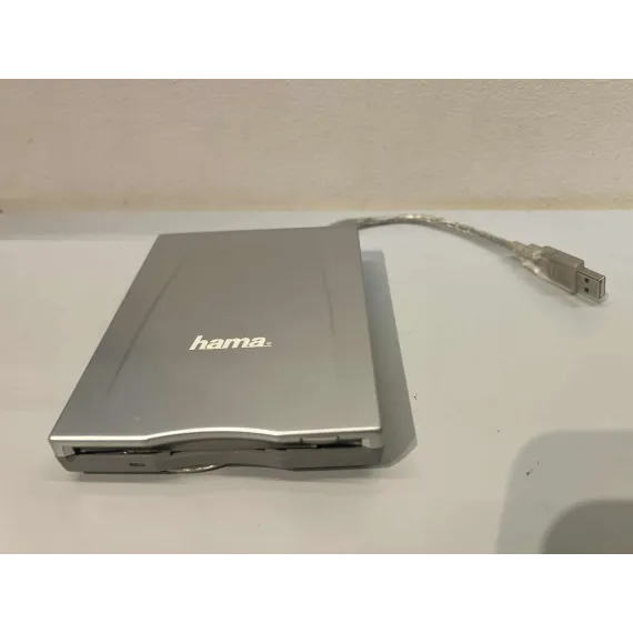 Hama USB Diskettstasjon – Grå/Sølv