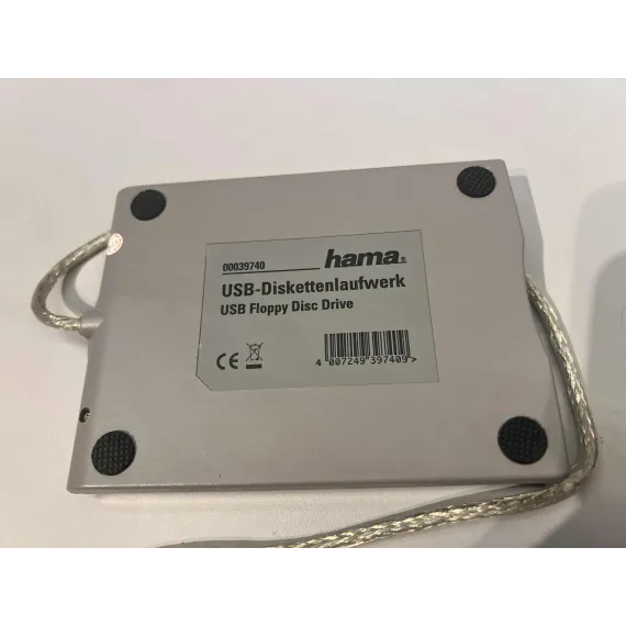 Hama USB Diskettstasjon – Grå/Sølv