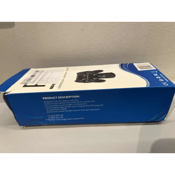PS4 ladestasjon – Dobbel lader for kontrollere (Slim/Pro)