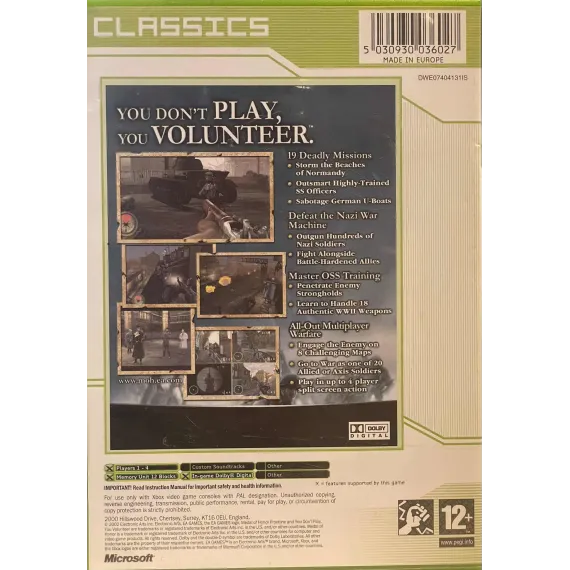 Medal of Honor: Frontline (classics)
