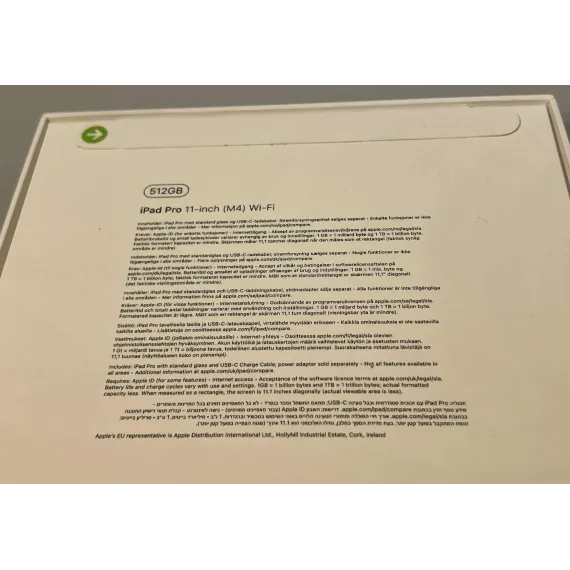iPad Pro 11" M4 – 512GB Wi-Fi – Sølv (Ny i eske)