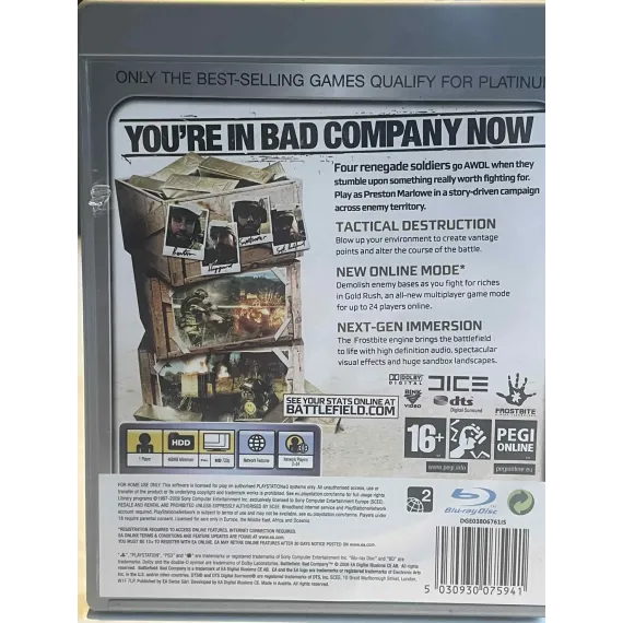 Battlefield: Bad Company (platinum)