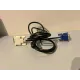 DVI-A til VGA kabel (ca. 1–1,5 m)