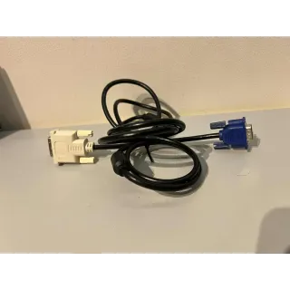 DVI-A til VGA kabel (ca. 1–1,5 m)