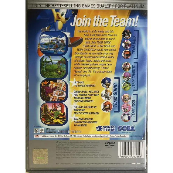 Sonic Heroes (Platinum)