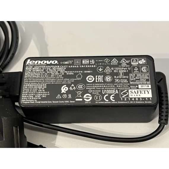 Lenovo 45W Original Lader (ADLX45NDC3A – Slim Tip)