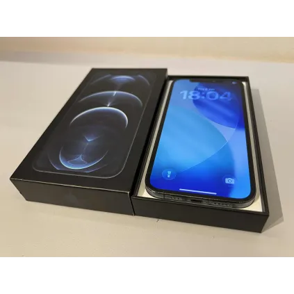 iPhone 12 Pro 128 GB Pacific Blue – Grad A/B (nytt batteri + nytt skjermglass)