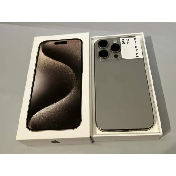 iPhone 15 Pro 128 GB – Natural Titanium (Grad A/B)