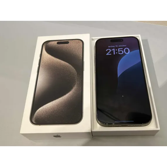 iPhone 15 Pro 128 GB – Natural Titanium (Grad A/B)