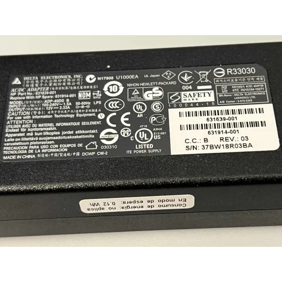 HP 40W Strømforsyning – 12V 3.33A (ADP-40DD B)