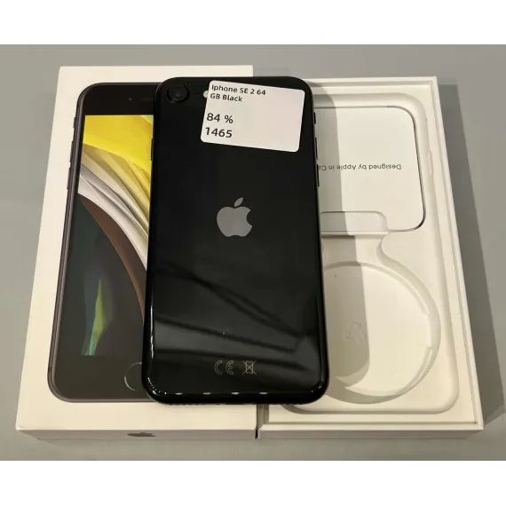 iPhone SE (2. gen) – 64GB – Sort