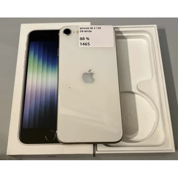 iPhone SE (3. generasjon) – 128GB – Hvit