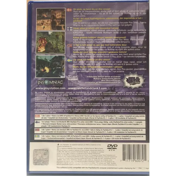 Ratchet & Clank 3 med bonus disc